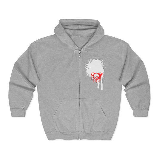 Villainz & That Zip-Up Hoodie — Gothic Streetwear Full-Zip Hooded Sweatshirt