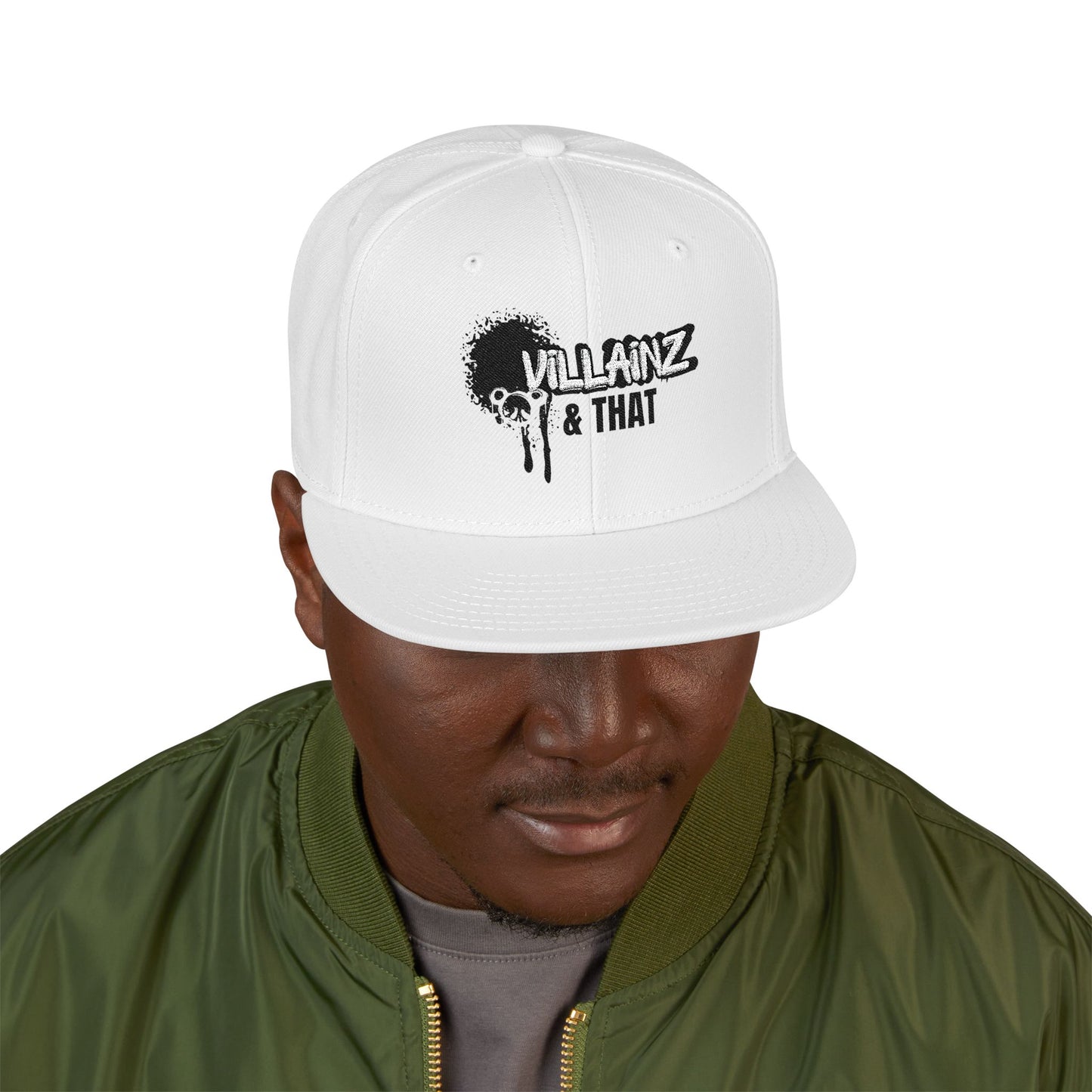 Embroidered Snapback Hat — Urban Graffiti Logo Cap
