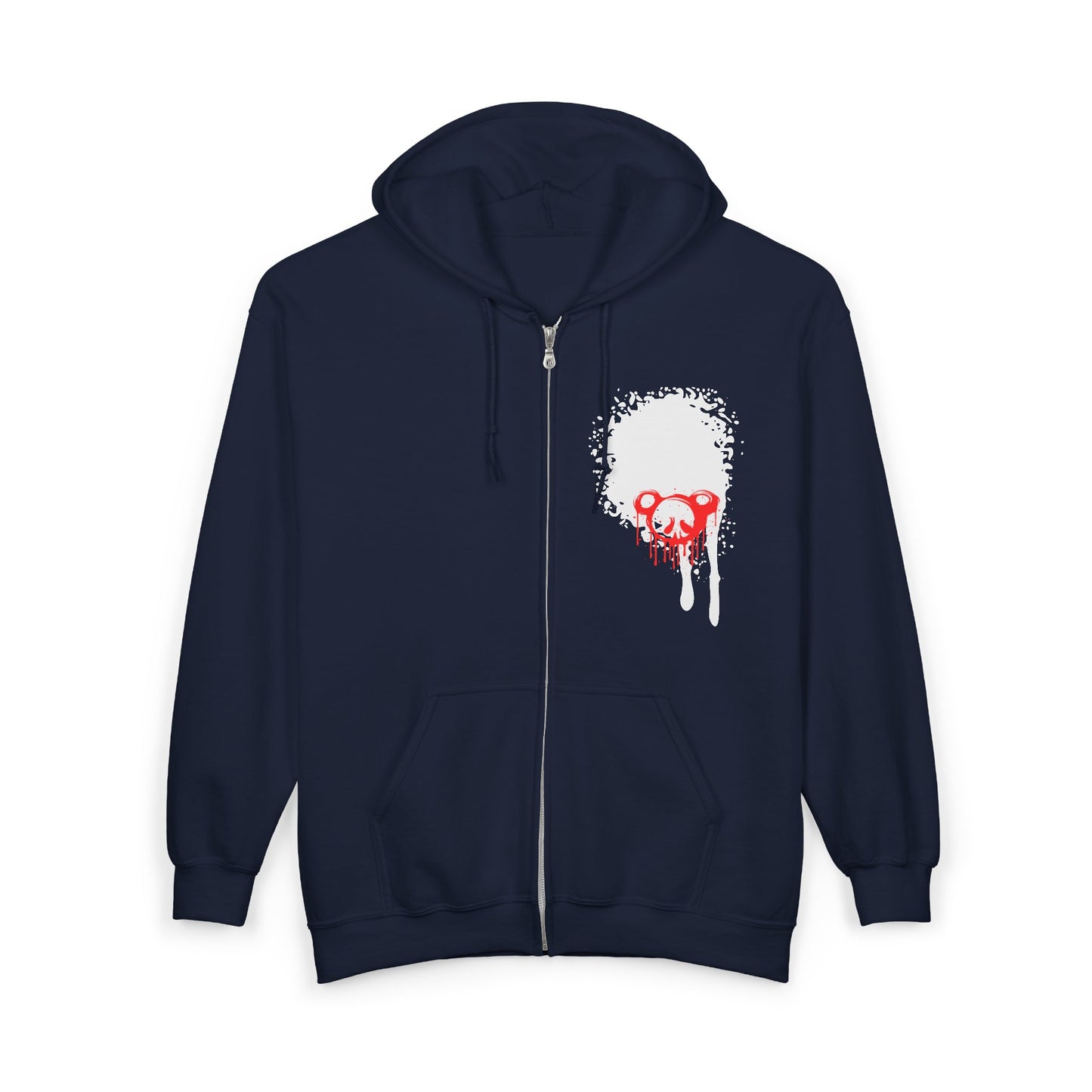 Villainz & That Zip-Up Hoodie — Gothic Streetwear Full-Zip Hooded Sweatshirt