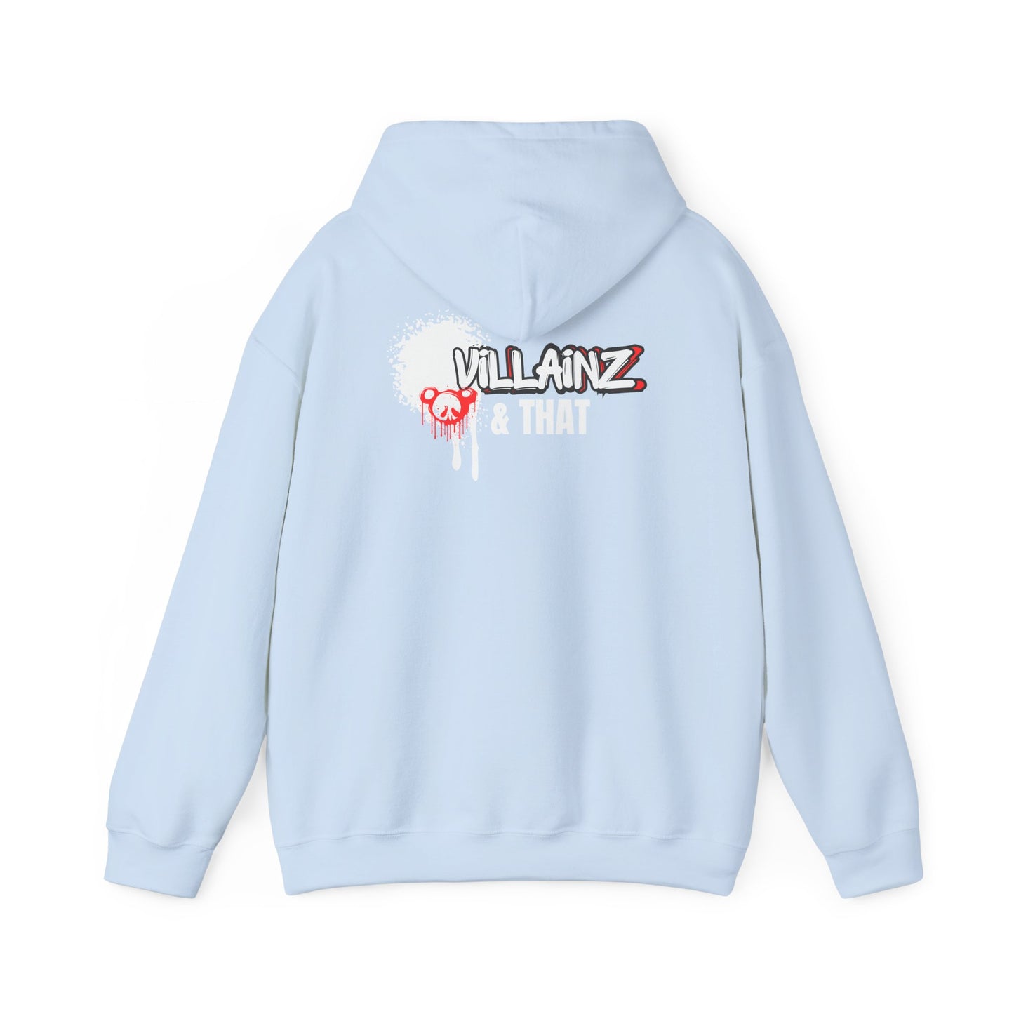 LIMITED EDITION**  DJ Hoodie —  Graphic Pullover with 'VILLAINZ & THAT' Back Print