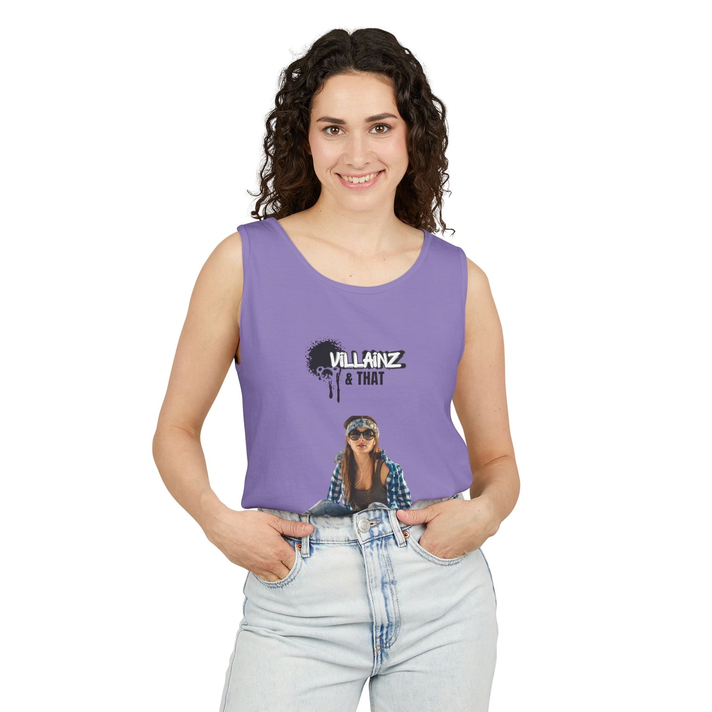 Skateboard Girl Tank Top — "Villainz & That" Graphic Vest
