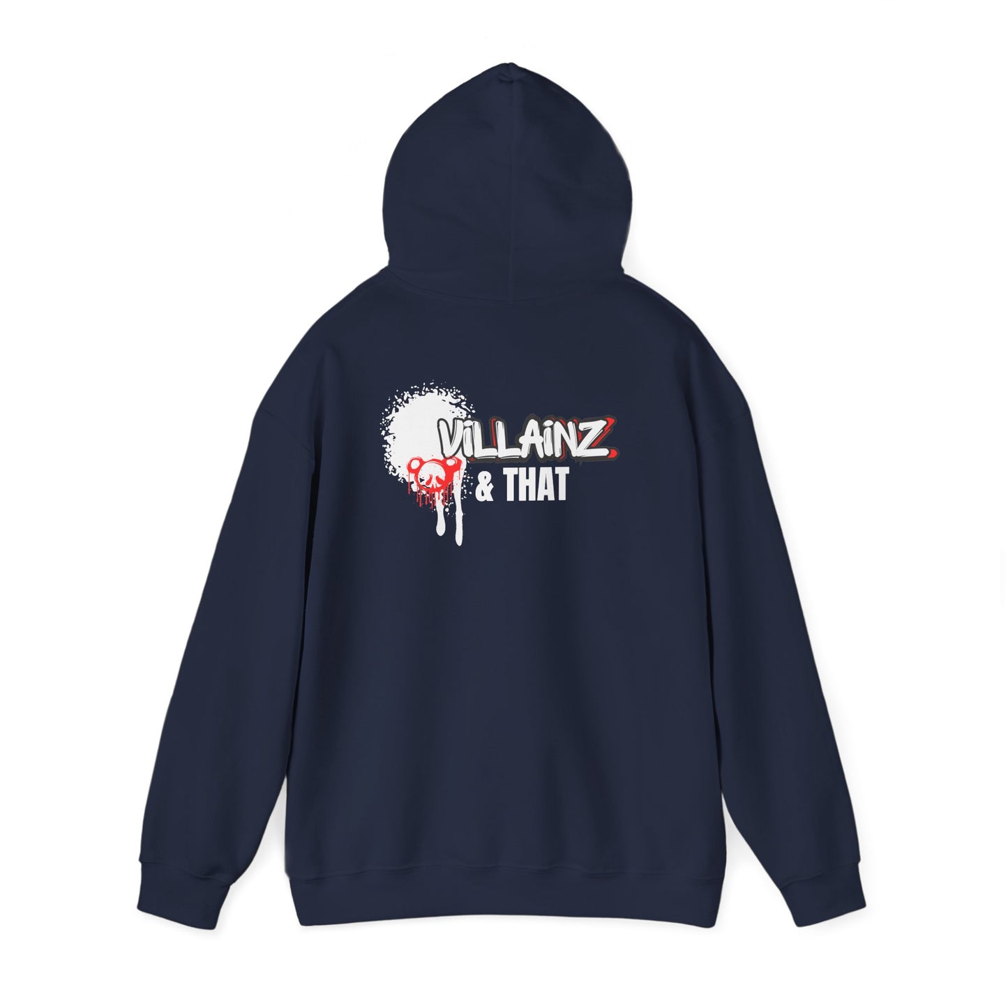 LIMITED EDITION**  DJ Hoodie —  Graphic Pullover with 'VILLAINZ & THAT' Back Print