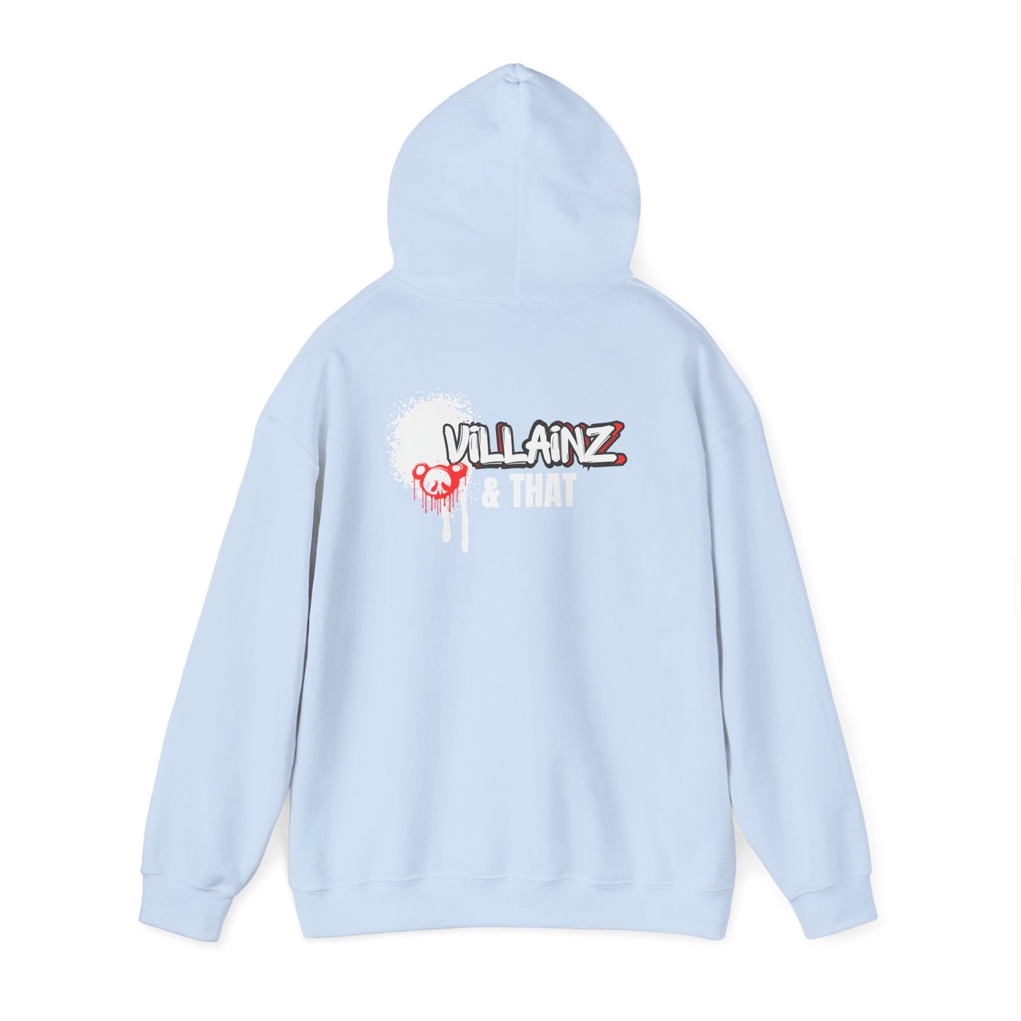 LIMITED EDITION**  DJ Hoodie —  Graphic Pullover with 'VILLAINZ & THAT' Back Print