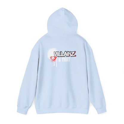 LIMITED EDITION**  DJ Hoodie —  Graphic Pullover with 'VILLAINZ & THAT' Back Print