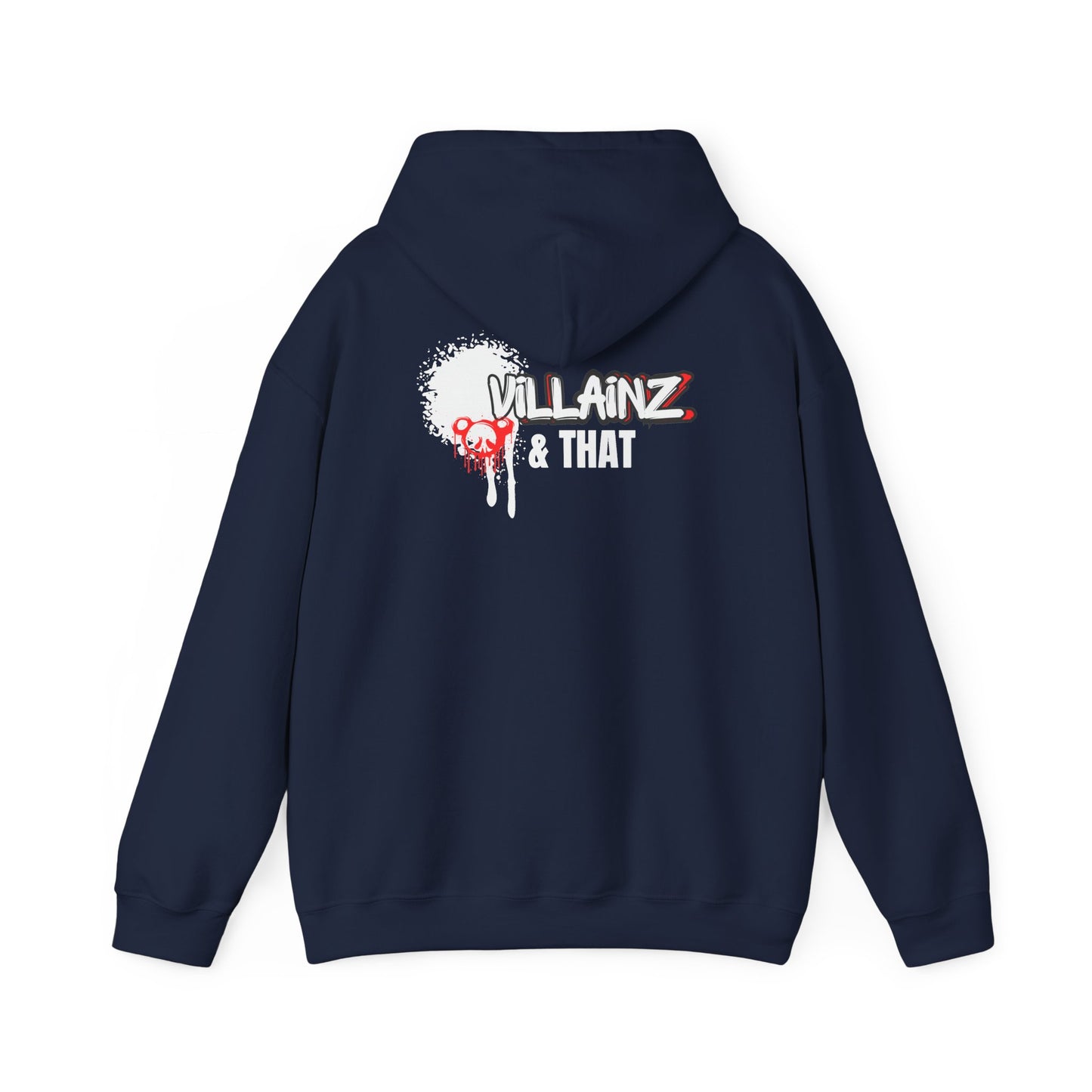 LIMITED EDITION**  DJ Hoodie —  Graphic Pullover with 'VILLAINZ & THAT' Back Print