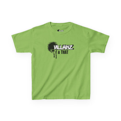 Kids T‑Shirt — "Villainz & That" Graffiti Logo Tee