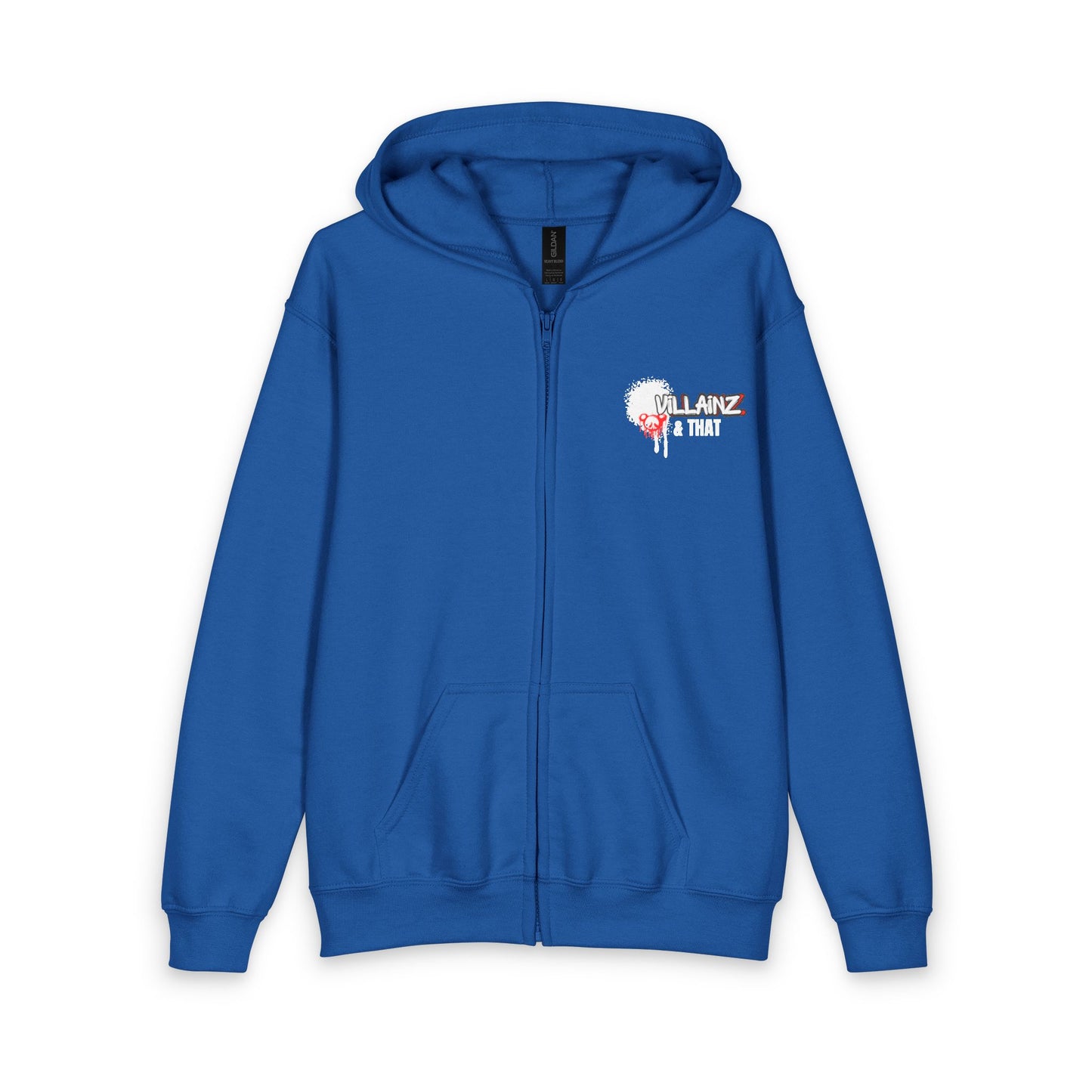 Youth Gorilla Head Zipped Hoodie — Kids Music-Lover Zip-Up with Headphones Graphic