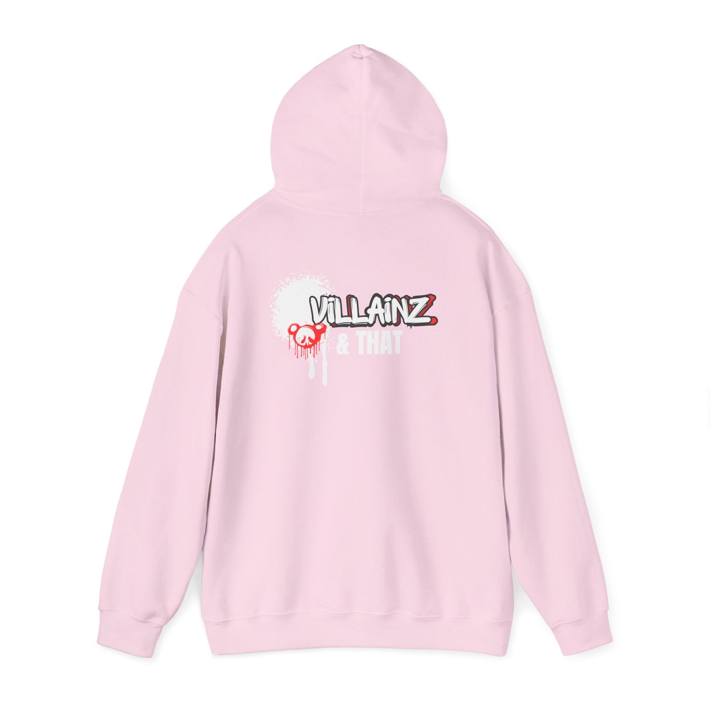 LIMITED EDITION**  DJ Hoodie —  Graphic Pullover with 'VILLAINZ & THAT' Back Print