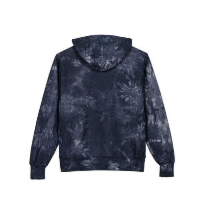 Tie-Dye Champion Hoodie — Embroidered 'Billanz & Tinz' Graphic