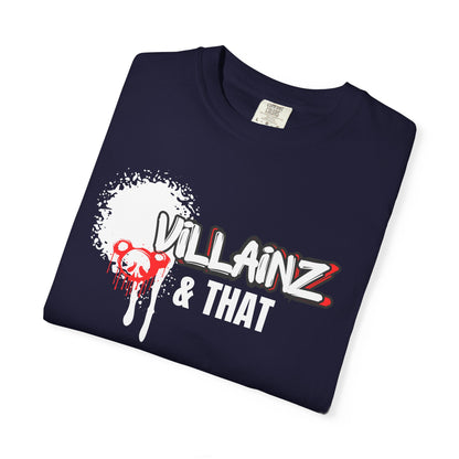 T-Shirt — 'VILLAINZ' Graffiti Heart Streetwear Tee