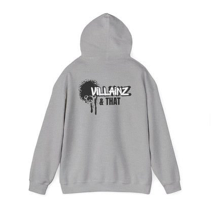 Monkey DJ Hoodie —  Graphic Pullover with 'VILLAINZ & THAT' Back Print