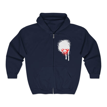 Villainz & That Zip-Up Hoodie — Gothic Streetwear Full-Zip Hooded Sweatshirt