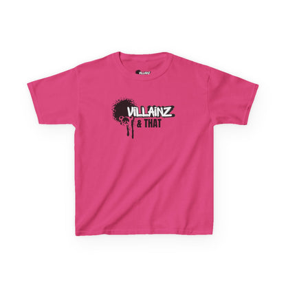 Kids T‑Shirt — "Villainz & That" Graffiti Logo Tee