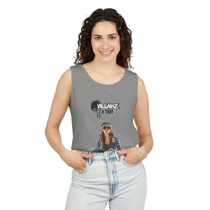 Skateboard Girl Tank Top — "Villainz & That" Graphic Vest