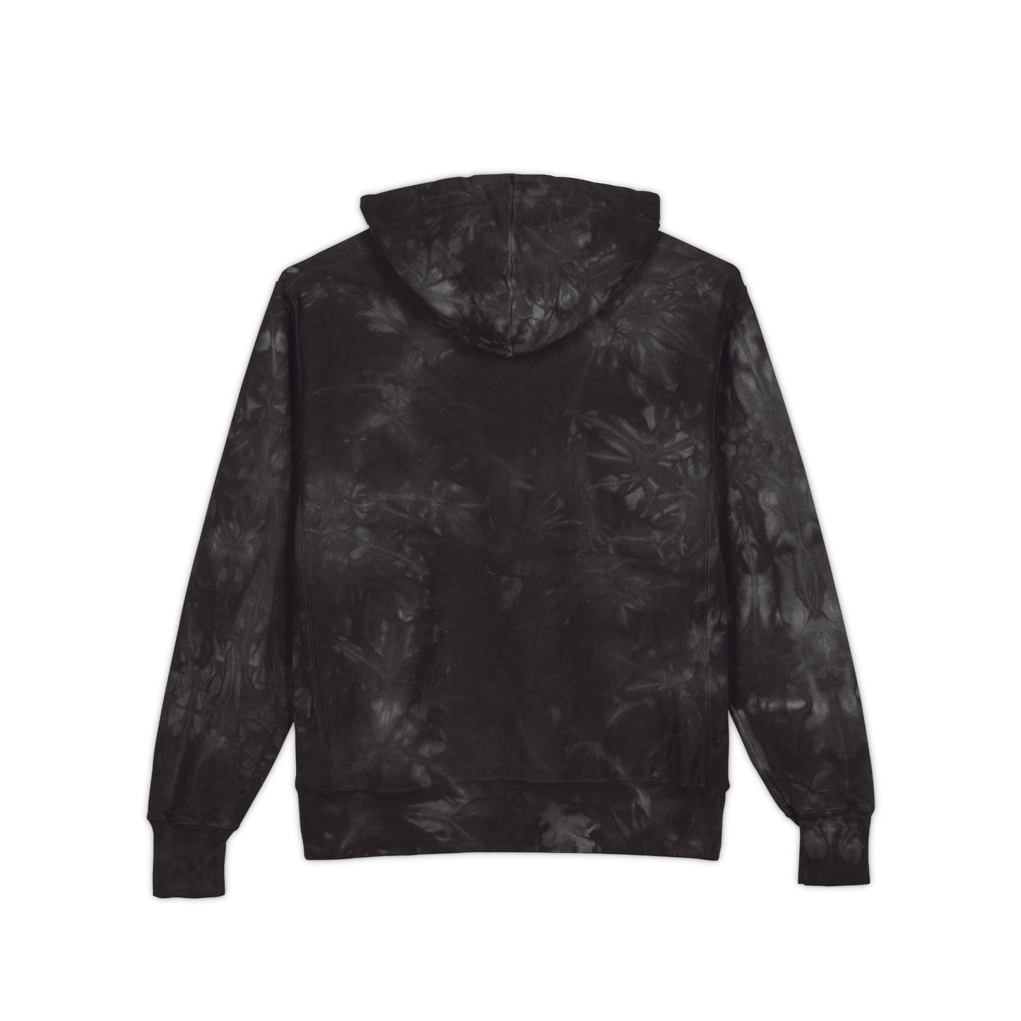 Tie-Dye Champion Hoodie — Embroidered 'Billanz & Tinz' Graphic
