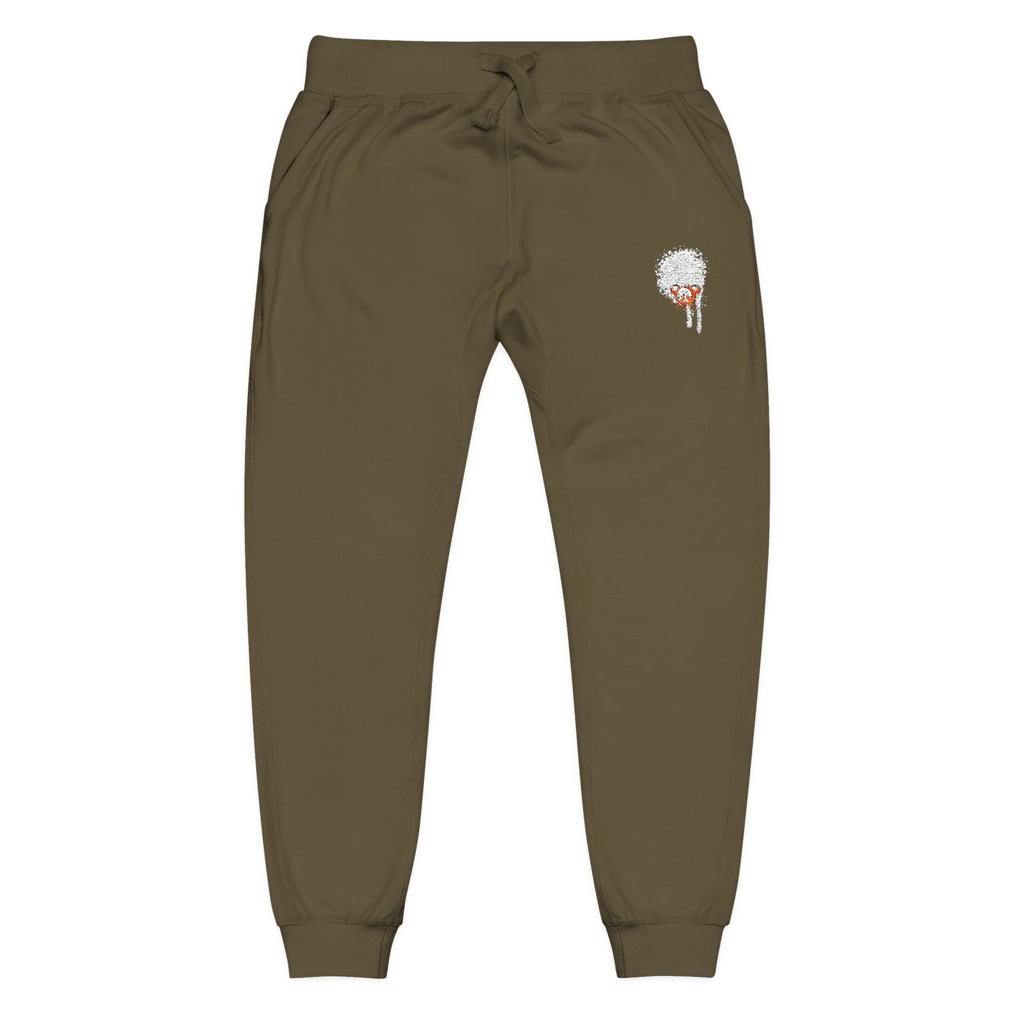 Darkside Skull Fleece Sweatpants — Gothic Floral Joggers