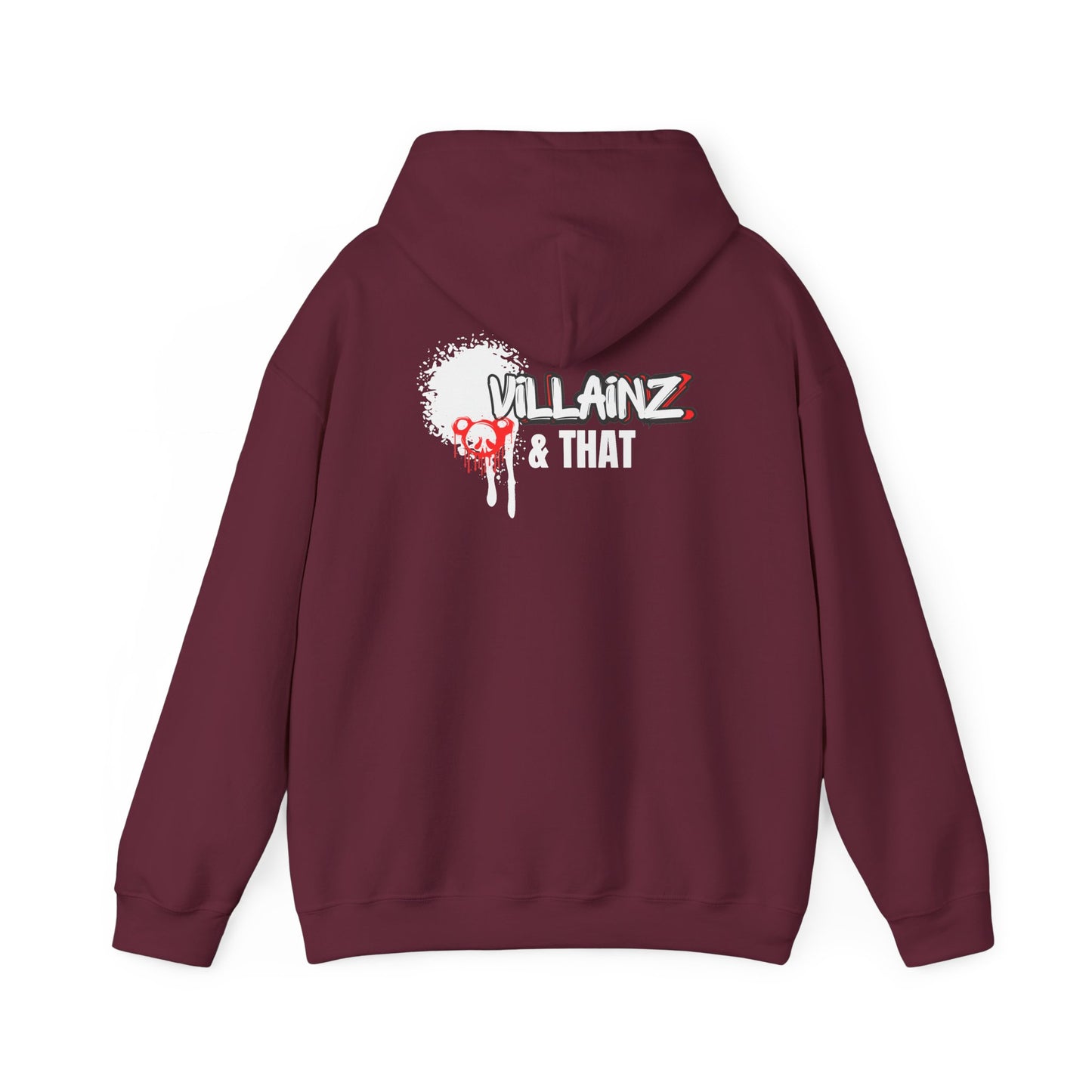 LIMITED EDITION**  DJ Hoodie —  Graphic Pullover with 'VILLAINZ & THAT' Back Print