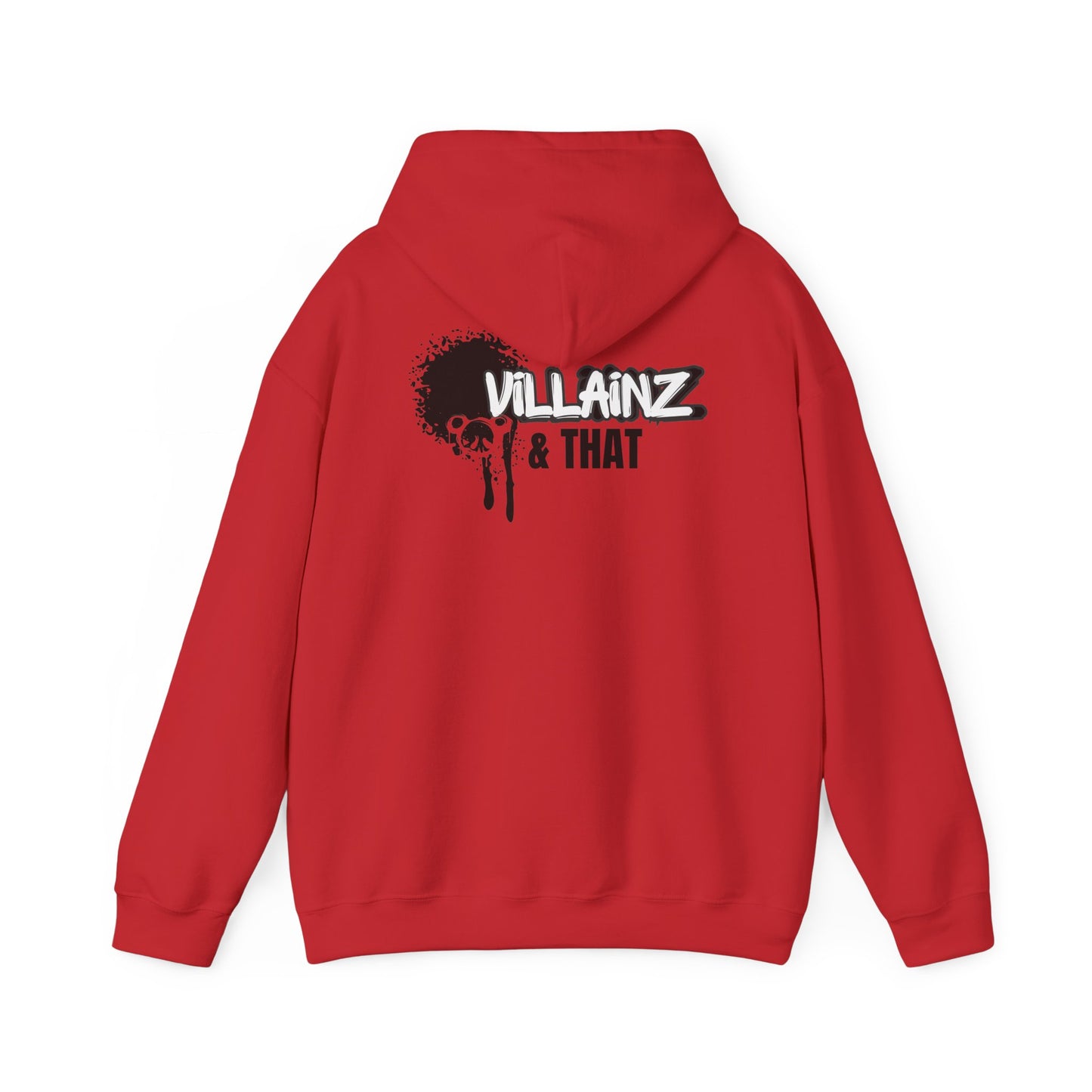 Monkey DJ Hoodie —  Graphic Pullover with 'VILLAINZ & THAT' Back Print