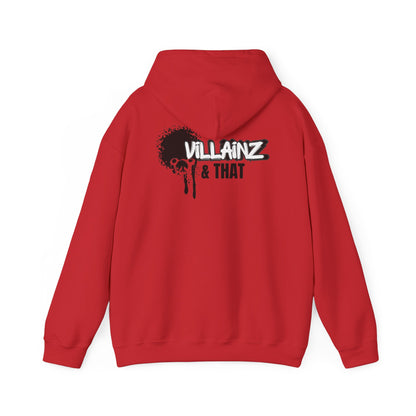 Monkey DJ Hoodie —  Graphic Pullover with 'VILLAINZ & THAT' Back Print