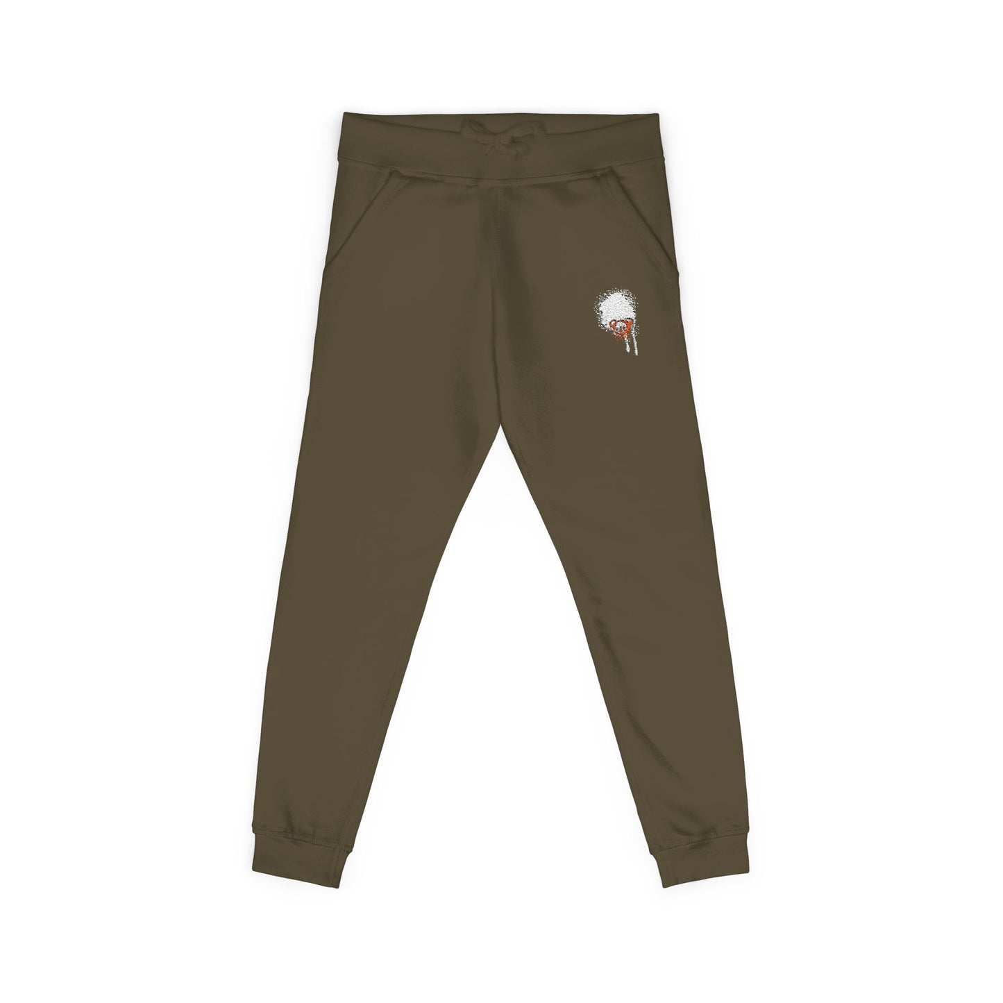 Darkside Skull Fleece Sweatpants — Gothic Floral Joggers