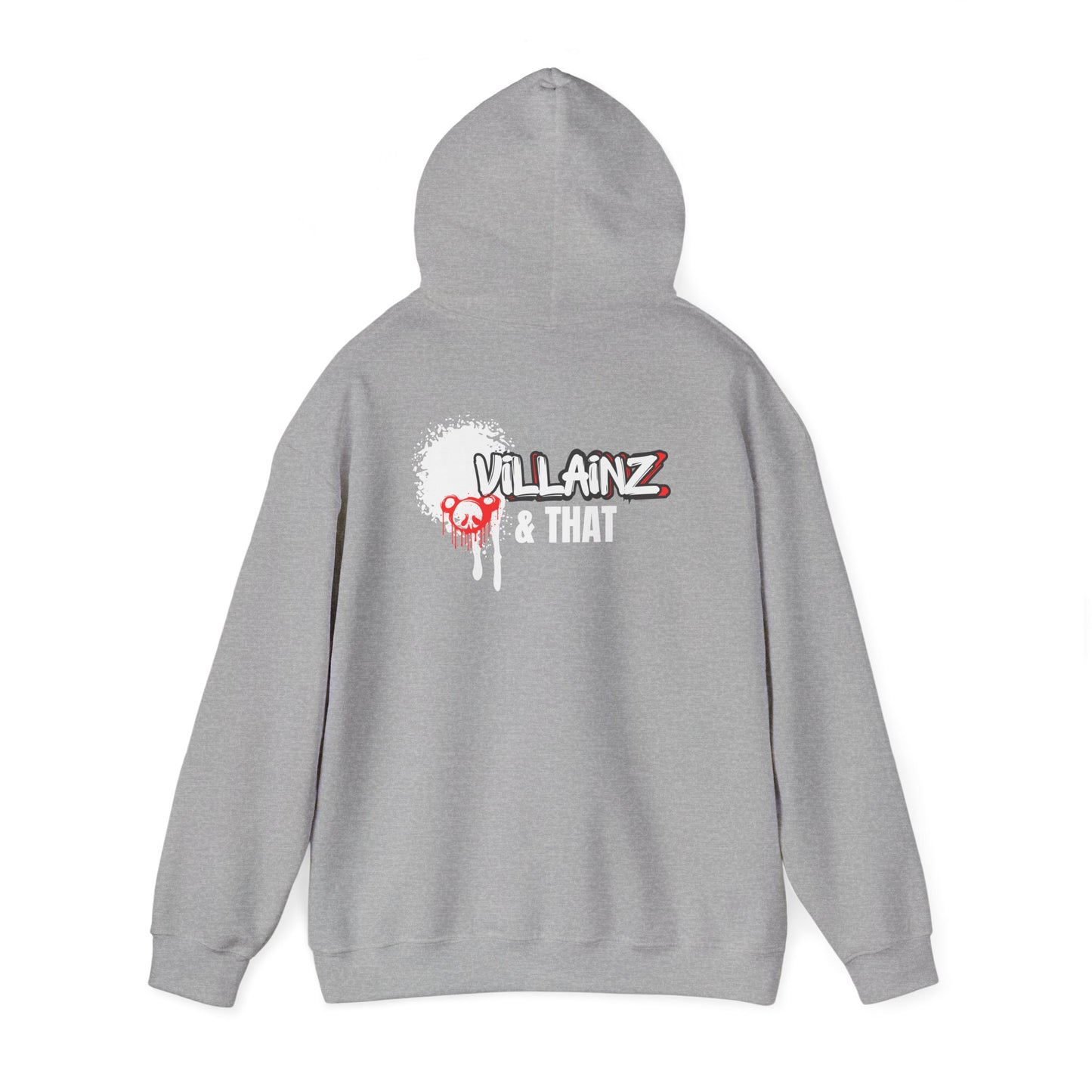 LIMITED EDITION**  DJ Hoodie —  Graphic Pullover with 'VILLAINZ & THAT' Back Print