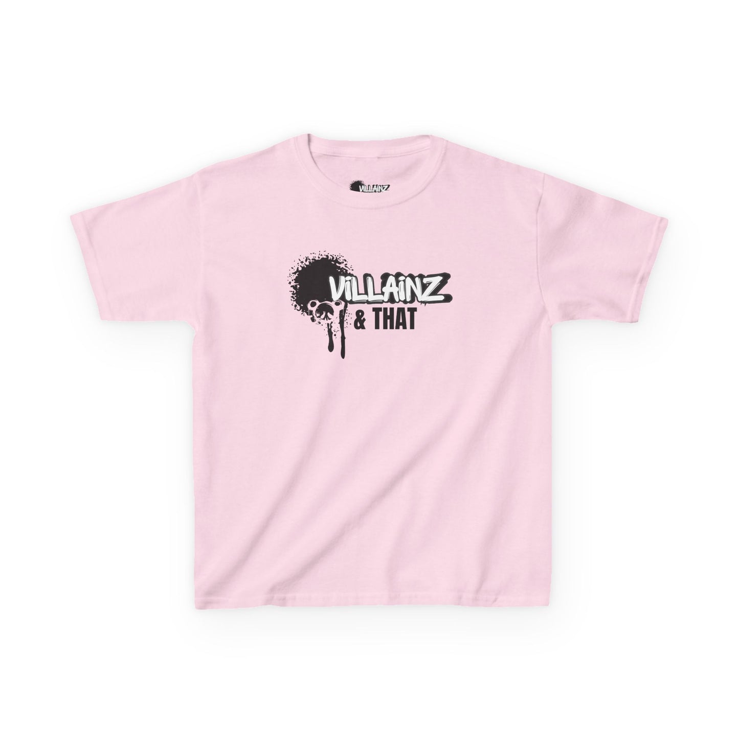 Kids T‑Shirt — "Villainz & That" Graffiti Logo Tee