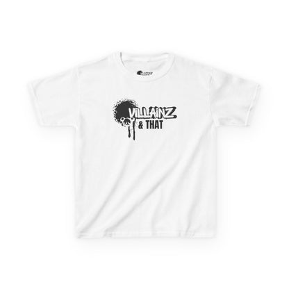 Kids T‑Shirt — "Villainz & That" Graffiti Logo Tee
