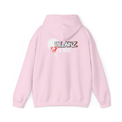 LIMITED EDITION**  DJ Hoodie —  Graphic Pullover with 'VILLAINZ & THAT' Back Print
