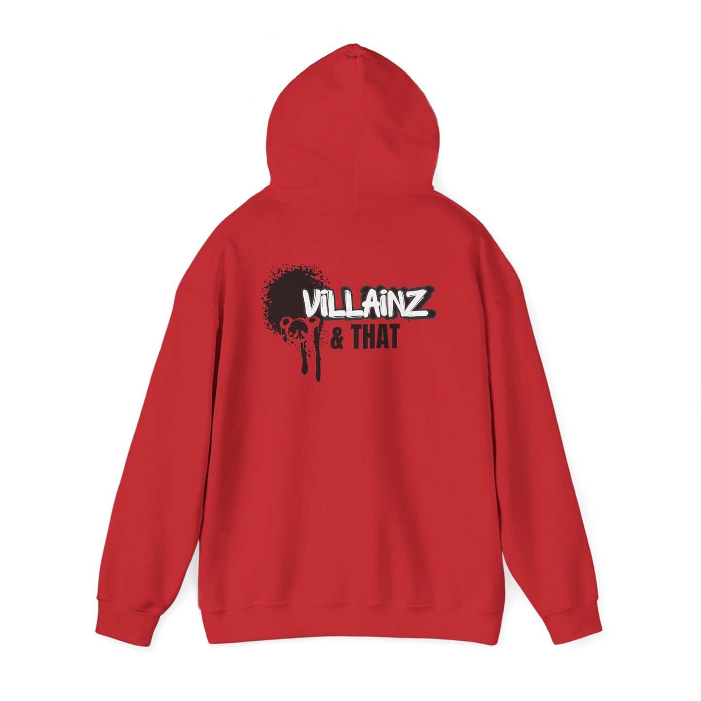 Monkey DJ Hoodie —  Graphic Pullover with 'VILLAINZ & THAT' Back Print