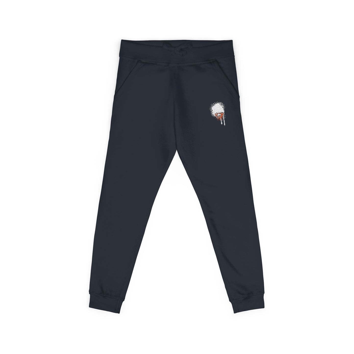 Darkside Skull Fleece Sweatpants — Gothic Floral Joggers
