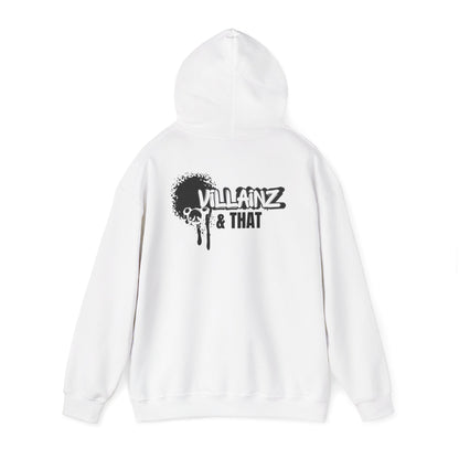 Monkey DJ Hoodie —  Graphic Pullover with 'VILLAINZ & THAT' Back Print