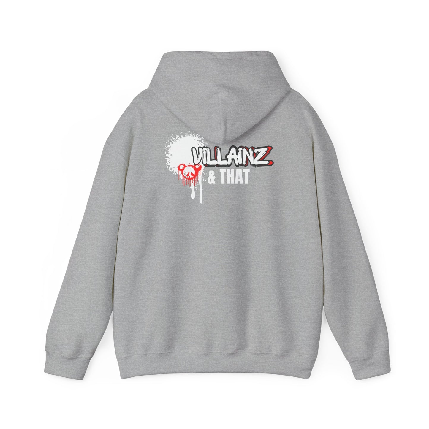 LIMITED EDITION**  DJ Hoodie —  Graphic Pullover with 'VILLAINZ & THAT' Back Print