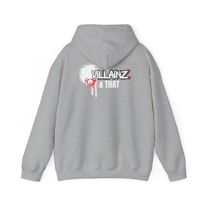 LIMITED EDITION**  DJ Hoodie —  Graphic Pullover with 'VILLAINZ & THAT' Back Print