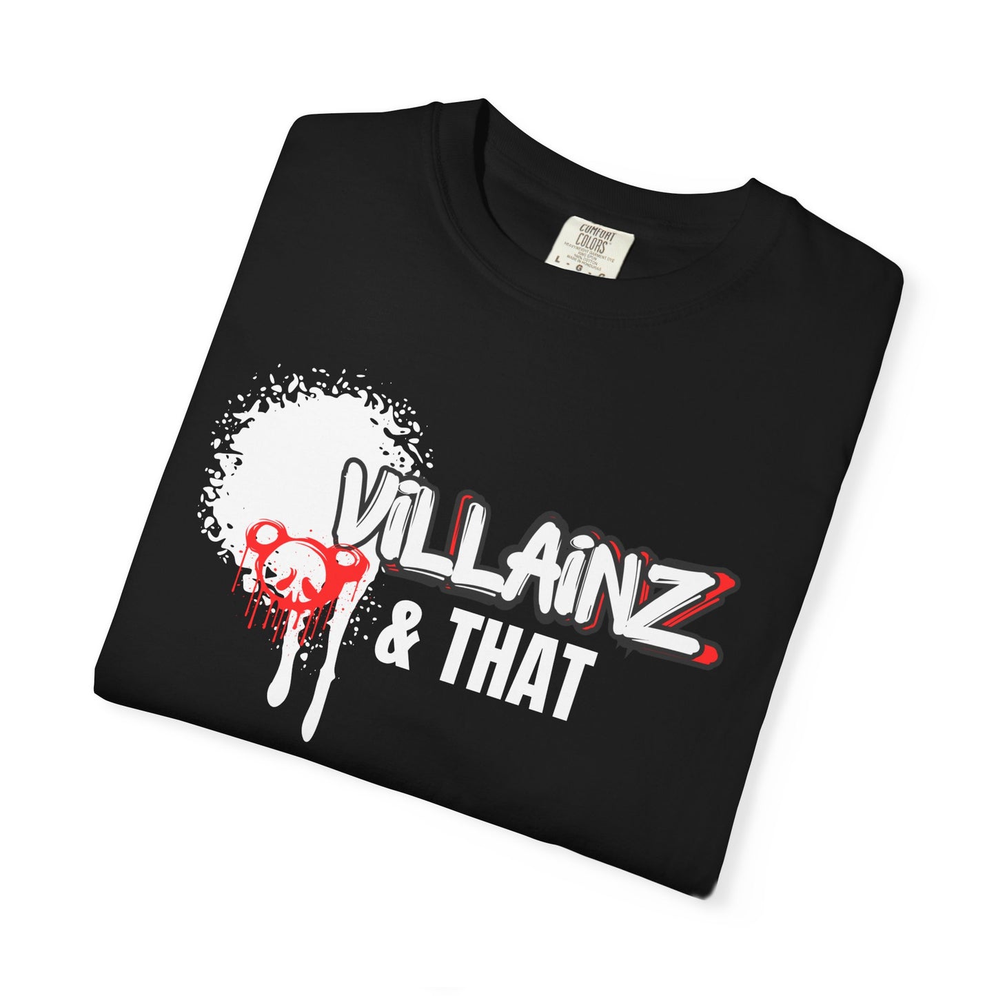 T-Shirt — 'VILLAINZ' Graffiti Heart Streetwear Tee
