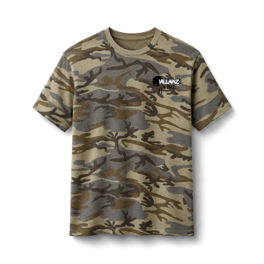 Villainz Military Camo —  Print T‑Shirt