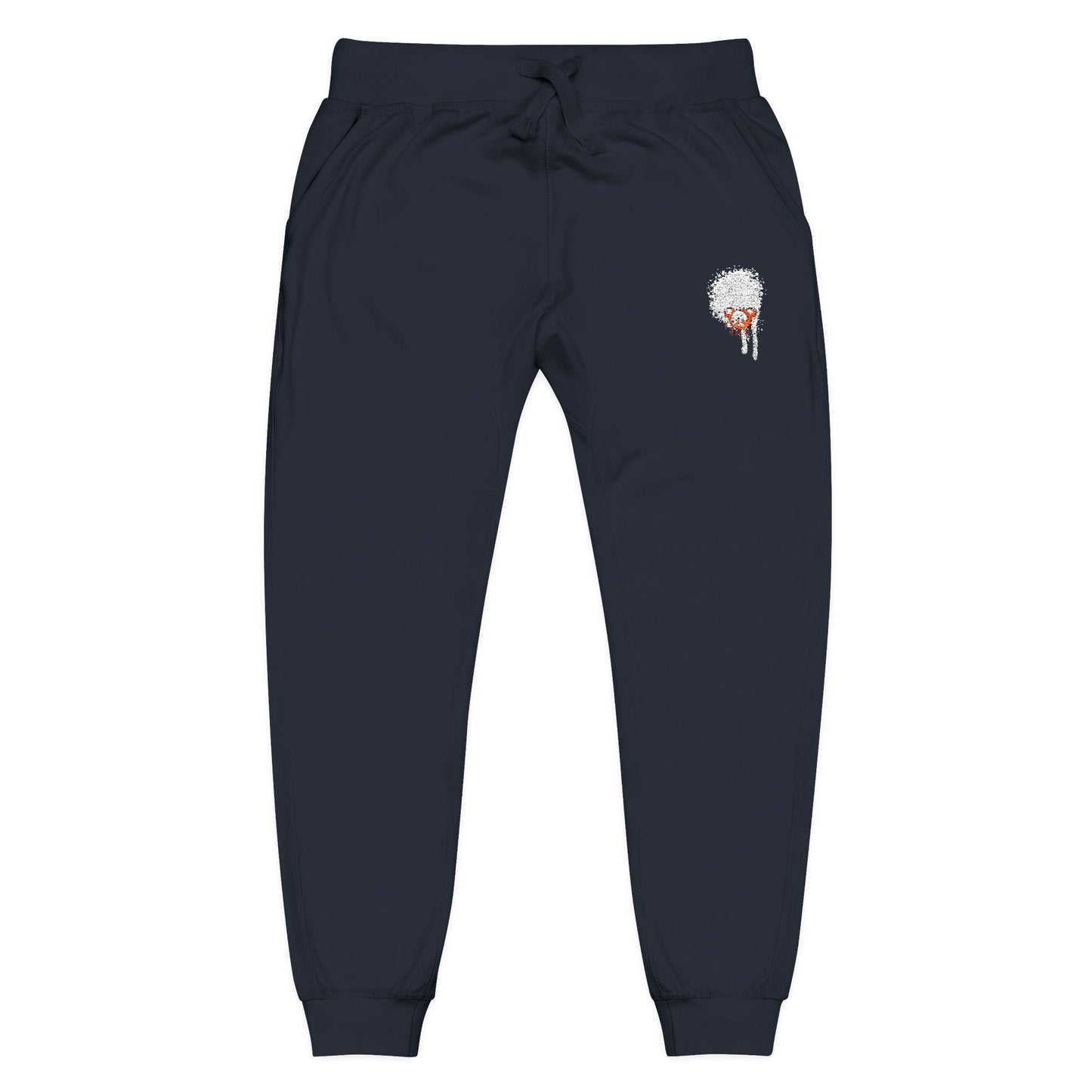 Darkside Skull Fleece Sweatpants — Gothic Floral Joggers