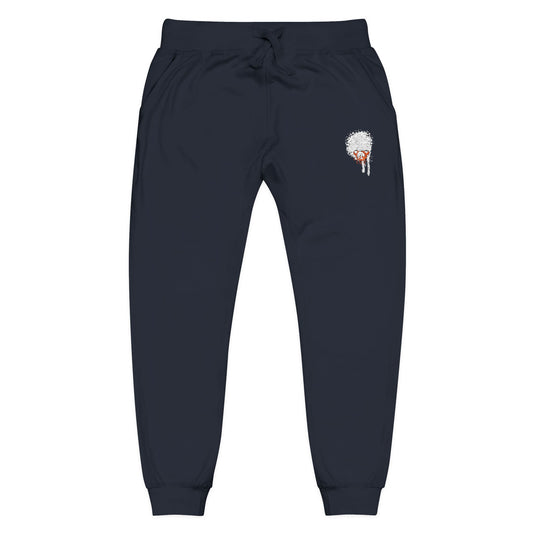 Darkside Skull Fleece Sweatpants — Gothic Floral Joggers