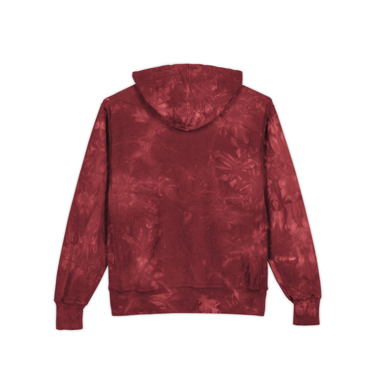 Tie-Dye Champion Hoodie — Embroidered 'Billanz & Tinz' Graphic
