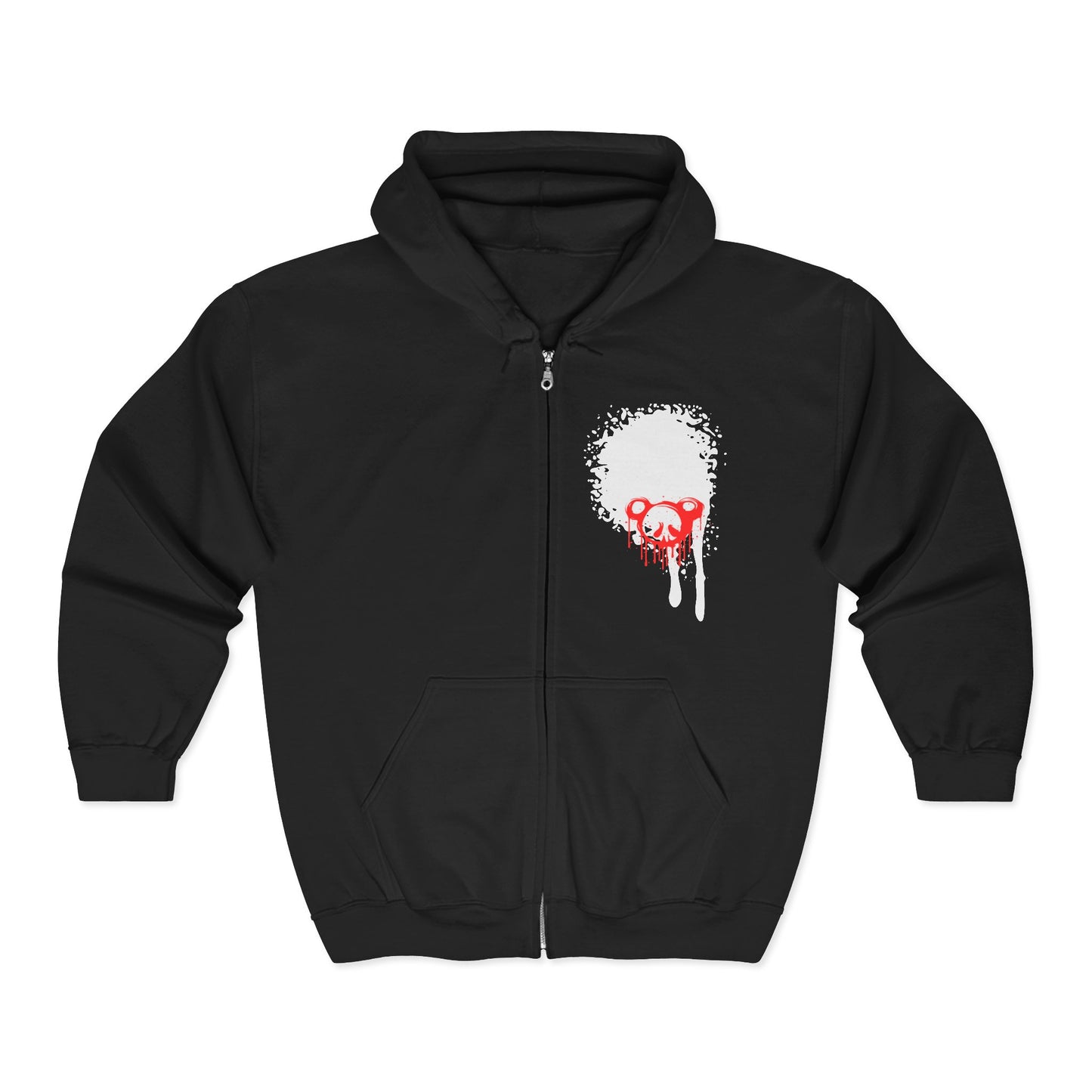 Villainz & That Zip-Up Hoodie — Gothic Streetwear Full-Zip Hooded Sweatshirt