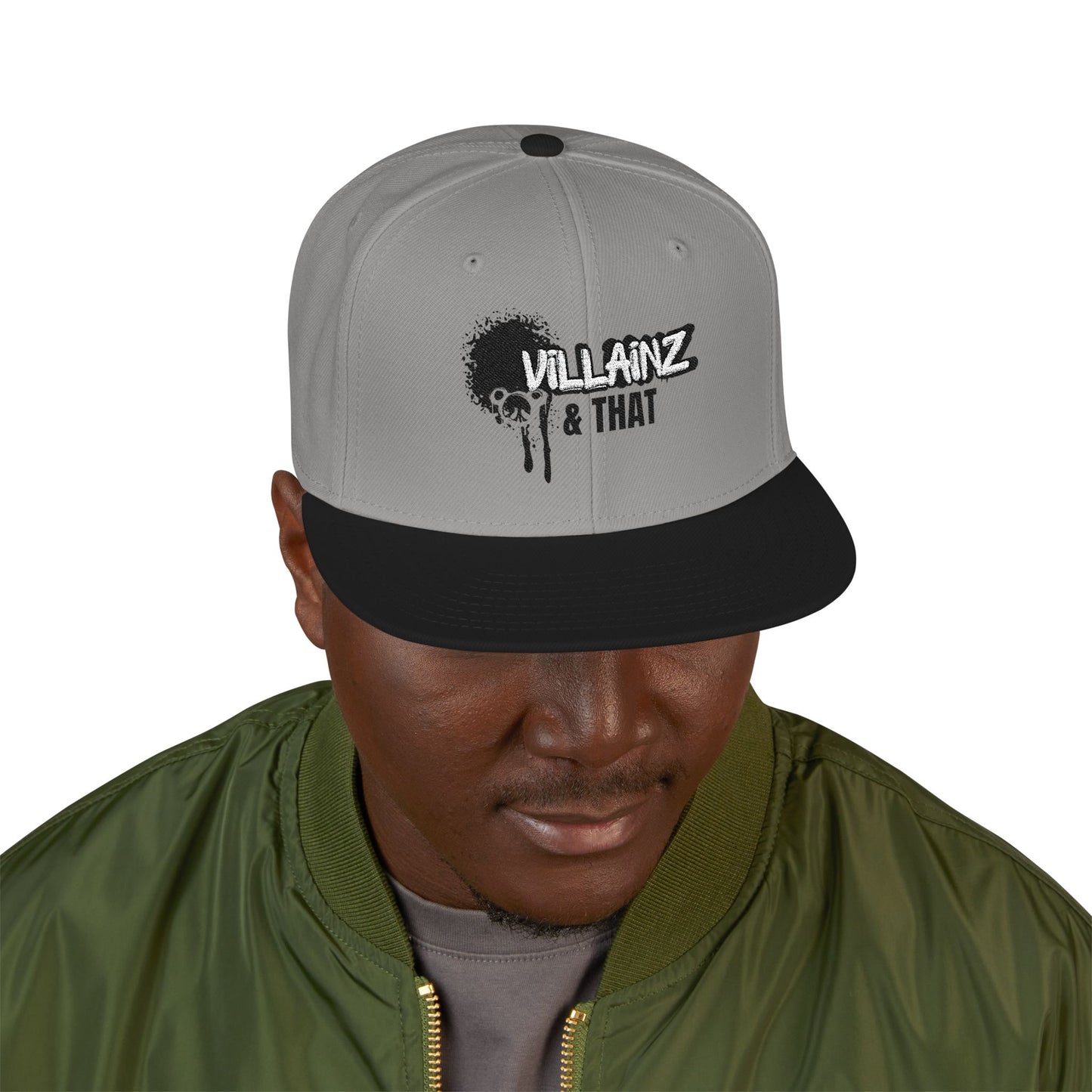 Embroidered Snapback Hat — Urban Graffiti Logo Cap