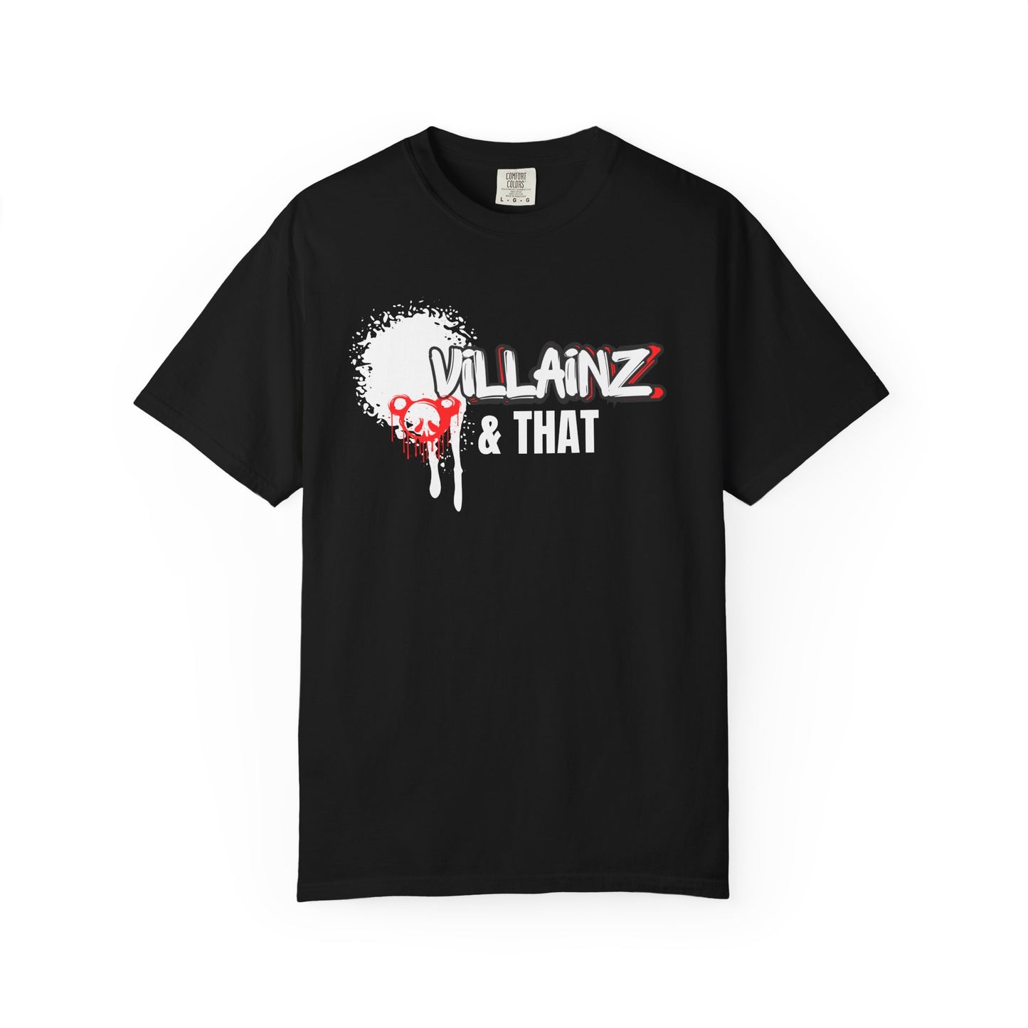 T-Shirt — 'VILLAINZ' Graffiti Heart Streetwear Tee