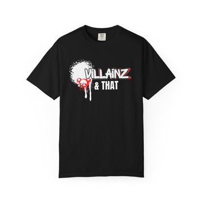 T-Shirt — 'VILLAINZ' Graffiti Heart Streetwear Tee