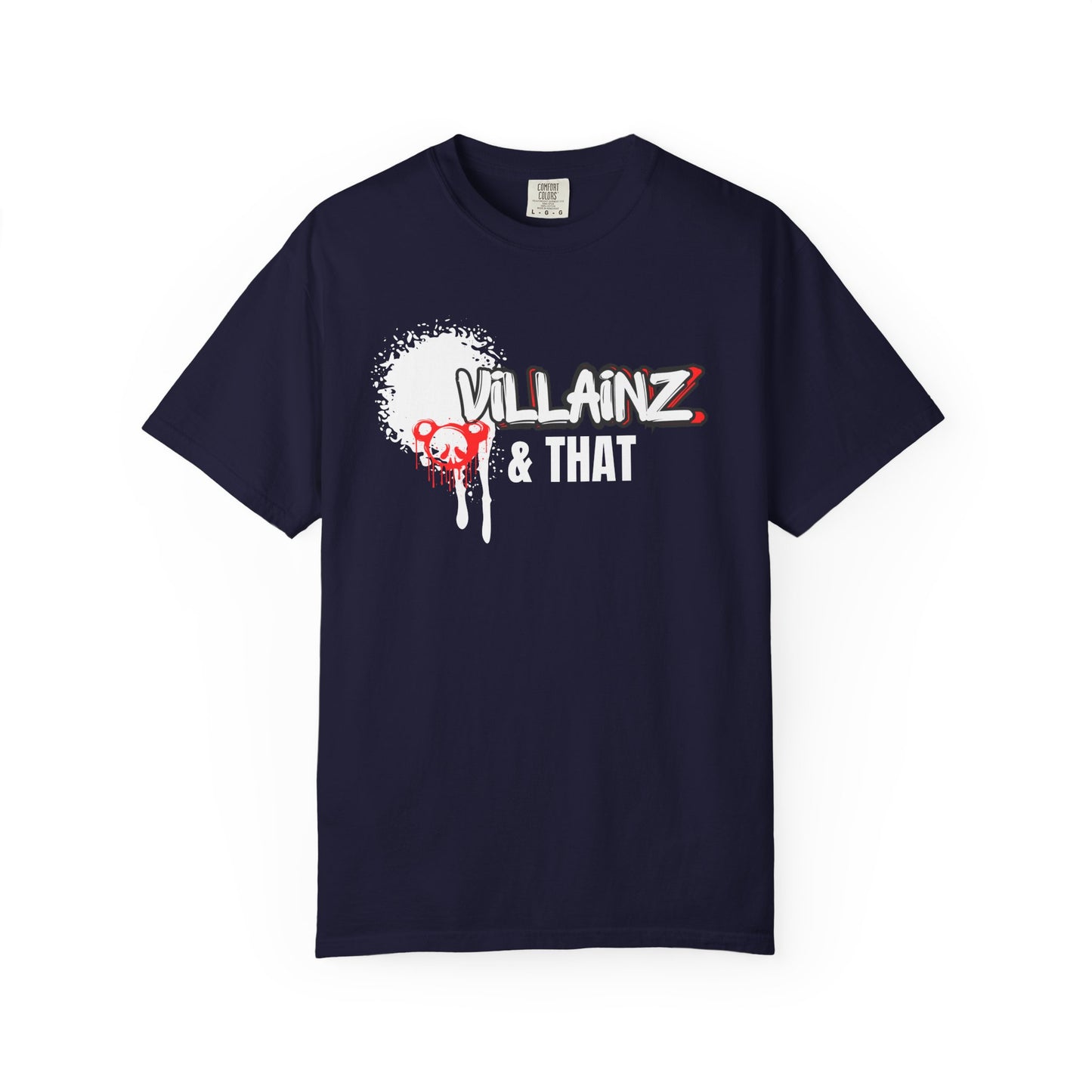 T-Shirt — 'VILLAINZ' Graffiti Heart Streetwear Tee