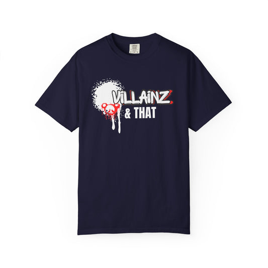 T-Shirt — 'VILLAINZ' Graffiti Heart Streetwear Tee
