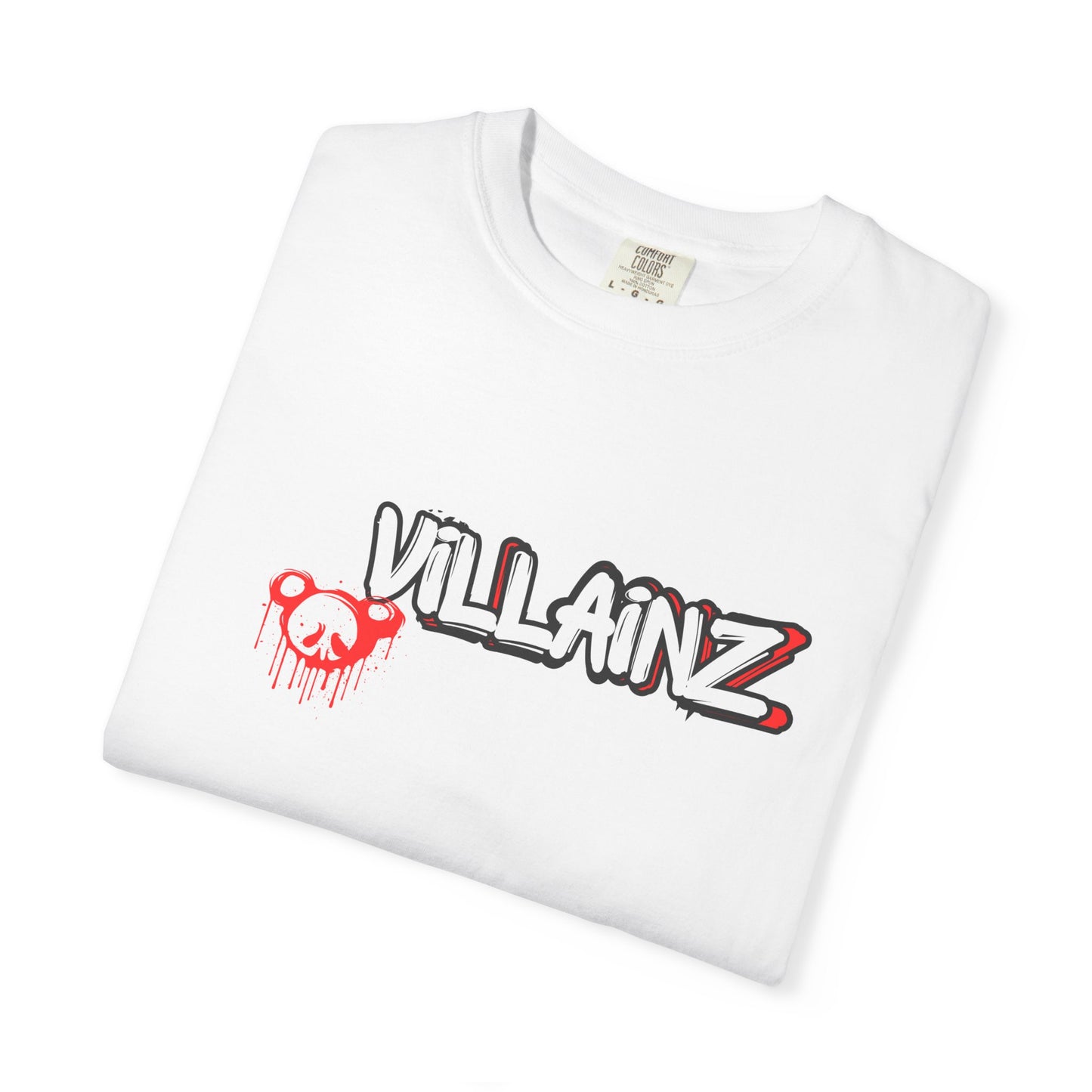 T-Shirt — 'VILLAINZ' Graffiti Heart Streetwear Tee