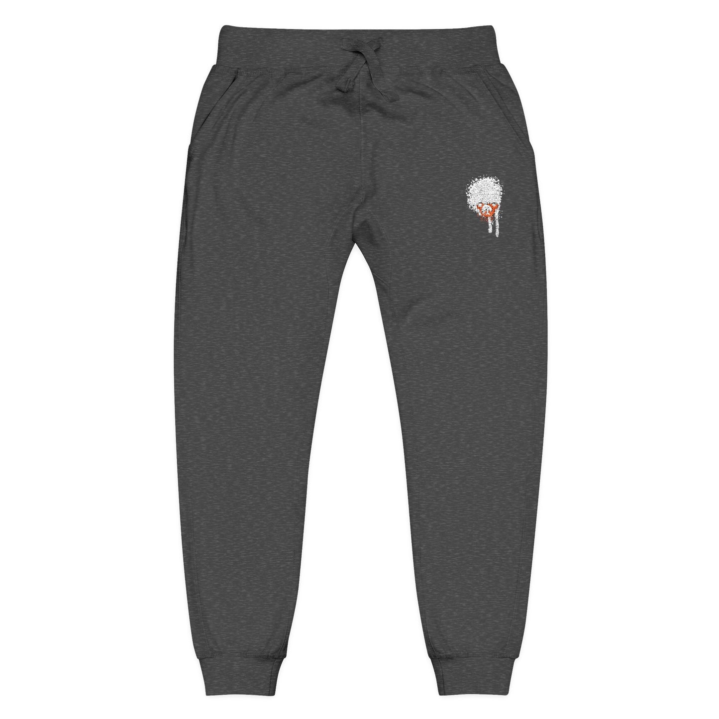 Darkside Skull Fleece Sweatpants — Gothic Floral Joggers