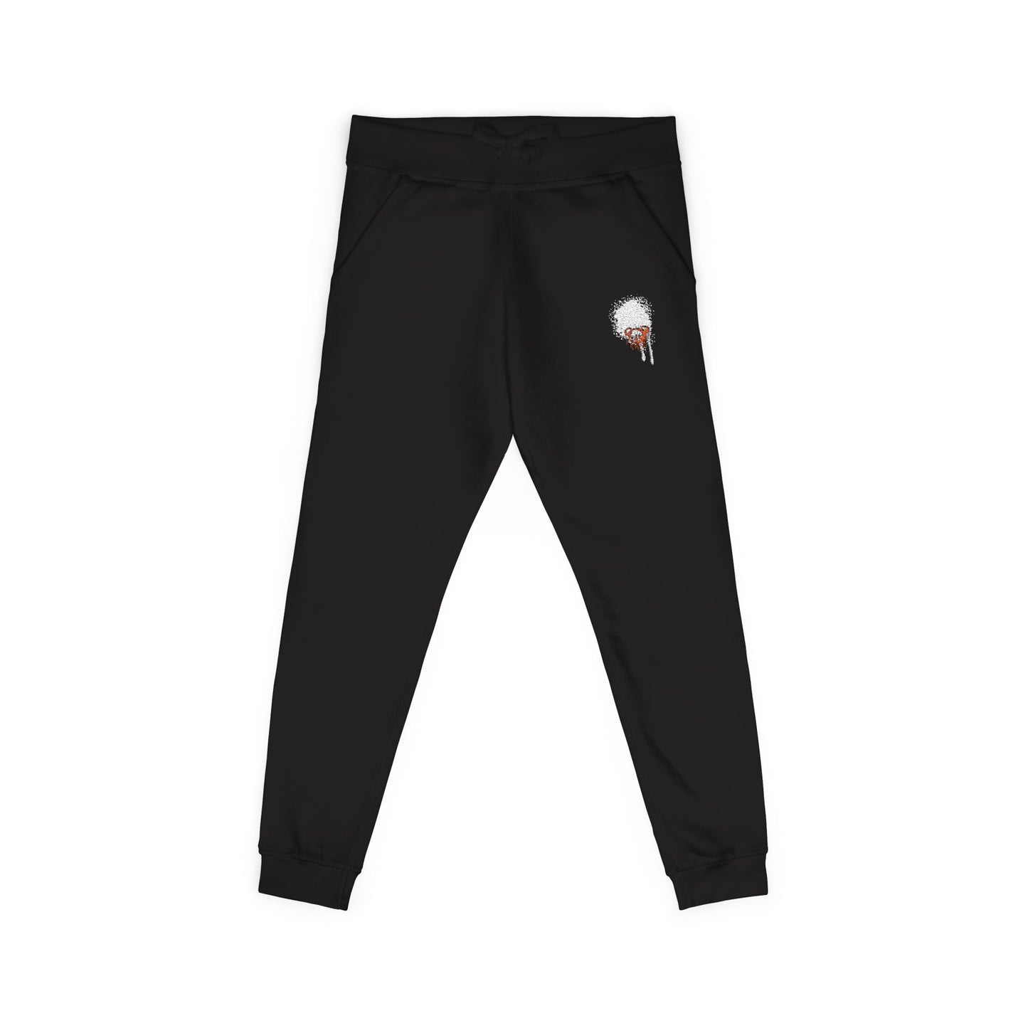 Darkside Skull Fleece Sweatpants — Gothic Floral Joggers